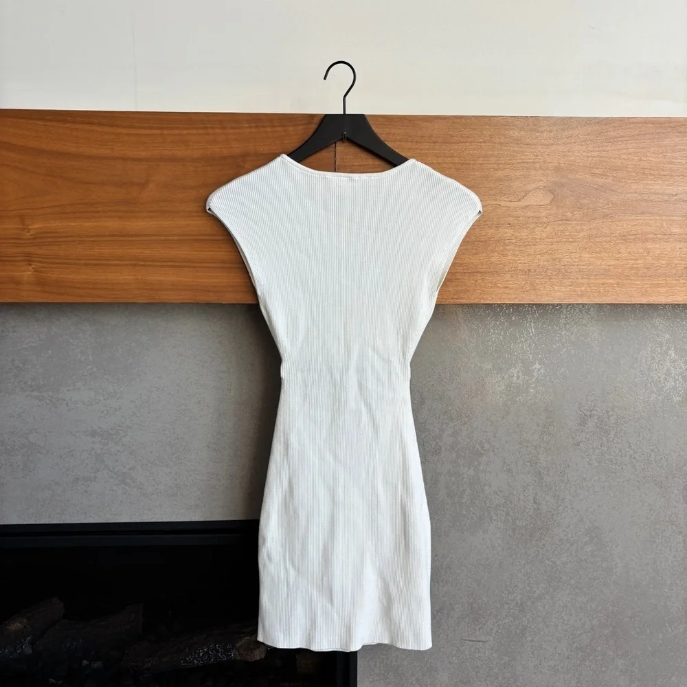 Wilfred Cut-out Knit Mini Dress, Size XS